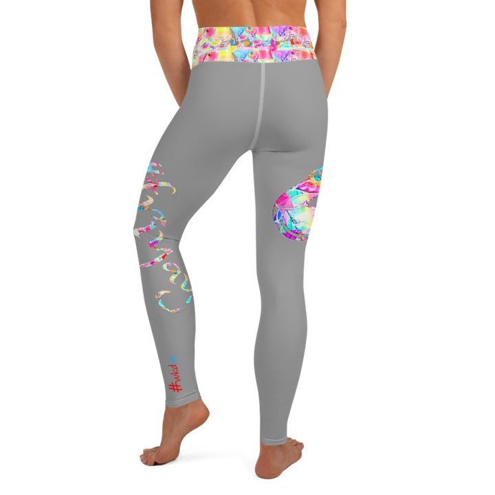 #friyay Gym Wear Leggings that's Mood Wear. Streetwear Yoga Pants. Black, White, Grey. WickedYo.